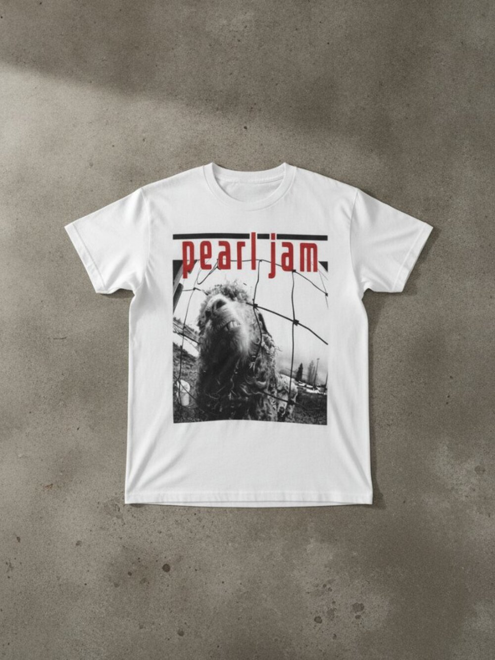Pearl Jam Graphic T-Shirt White Alternative Rock Music Band Inspired Tee
